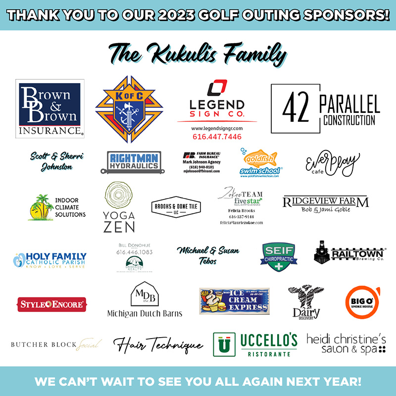 Collection of Golf Outing Sponsors
